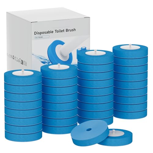 Image of 36PCS Disposable Electric Toilet Brush Heads, Toilet Cleaner Refill Pads, 3 Layer Sponge Brush with Cleaner, Wand Refills for SAKAKI Electric Toilet Cleaning Brush(Machine Not Included)