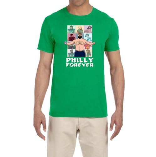 Green Jason Kelce Philly Forever Logo T-Shirt Adult XL