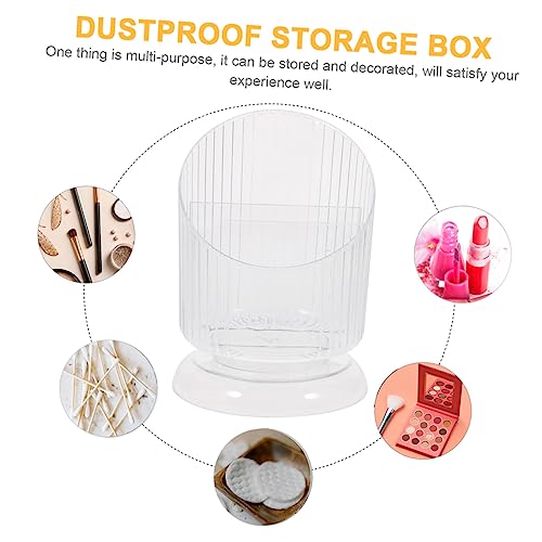Porte-pinceaux maquillage transparent pour coiffeuse ordonnée