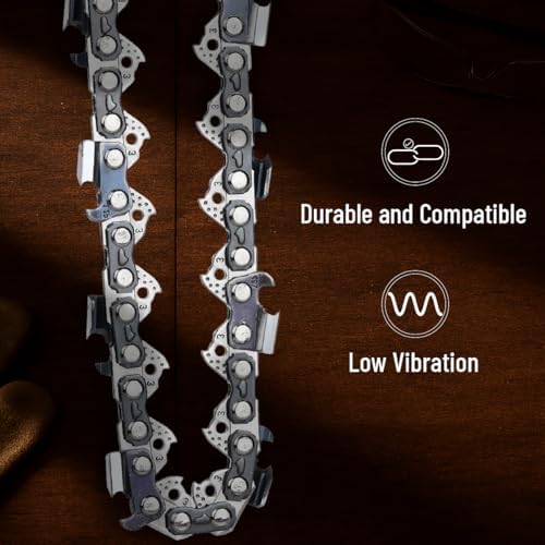 UNCO- Chainsaw Chain, 10 Inch, 3 Pack, 3/8" LP Pitch, 0.043" Gauge, 40 Drive Links, Chain Saw Blade - 5