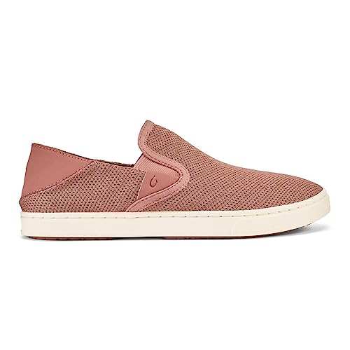 OluKai Pehuea Women's Slip On Sneakers, Casual Everyday Shoes with Easy On & Off Design, Breathable Mesh & Drop-in Heel, All-Day Comfort & Support, Cork/Cork, 6.5 - image 6