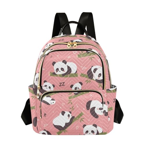 Mochila de panda de dibujos animados de 12.5 pulgadas casual talla M para viajes