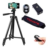 Tripé para câmera e celular com nível bolsa e suporte de celular kit t
