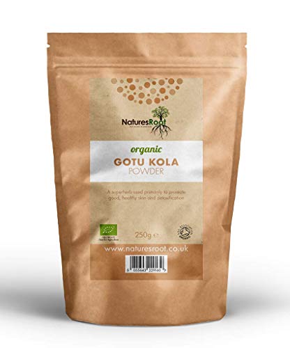 Nature’s Root Bio Gotu Kola Pulver 60g - Ayurveda-Kräuter der Langlebigkeit | Haut- und Haarpräparat | Vegetarisch | Vegan | Wiederverschließbarer Beutel Cover