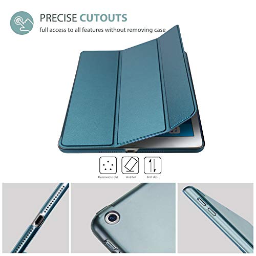 Image of ProCase Smart Case for iPad 9.7 Inch iPad 6th /5th Generation 2018 2017(Model: A1893 A1954 A1822 A1823), Ultra Slim Lightweight Stand Cover with Translucent Frosted Back -Teal