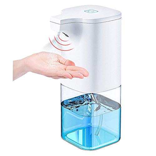 Preisvergleich Produktbild RHEIN STANDARD Automatisch Desinfektionsspender 350ml Sensor Desinfektionsmittelspender Berührungsloses Sprühspender für Küchen, Büro, Praxis, Schule, WC, Hotel Weiß / Klar