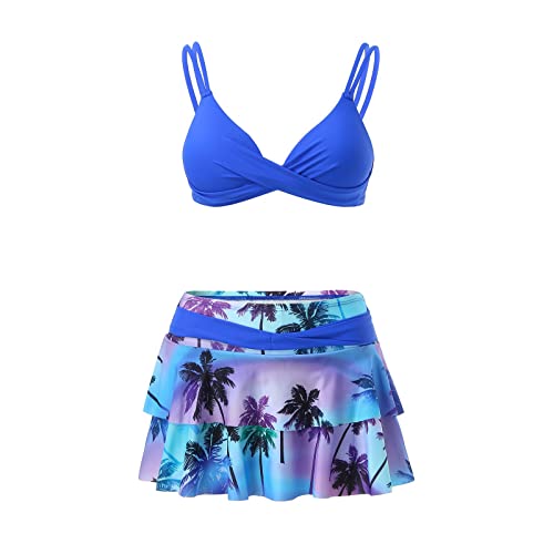 Maillot de bain bikini d'excellente coupe drapée à imprimé chic