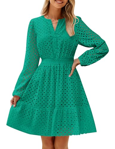 ZESICA Green Mini Dress