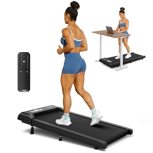 Image of THERUN Walking Pad Treadmill with 10% Incline, Under Desk Treadmills for Home Office, Portable Small Walking Pad with Remote Control
