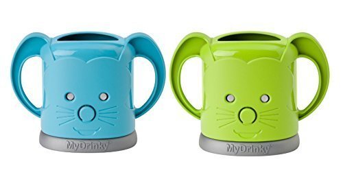 MyDrinky - The Adjustable Juice Box Holder 2 Pack (Lime/Aqua)