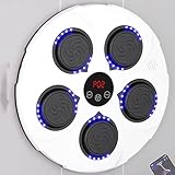 ROCKYMO Objetivo de Boxeo Musical, instalación sin Agujeros, Uso en múltiples escenarios, música dinámica, Objetivo de Pared (White B)