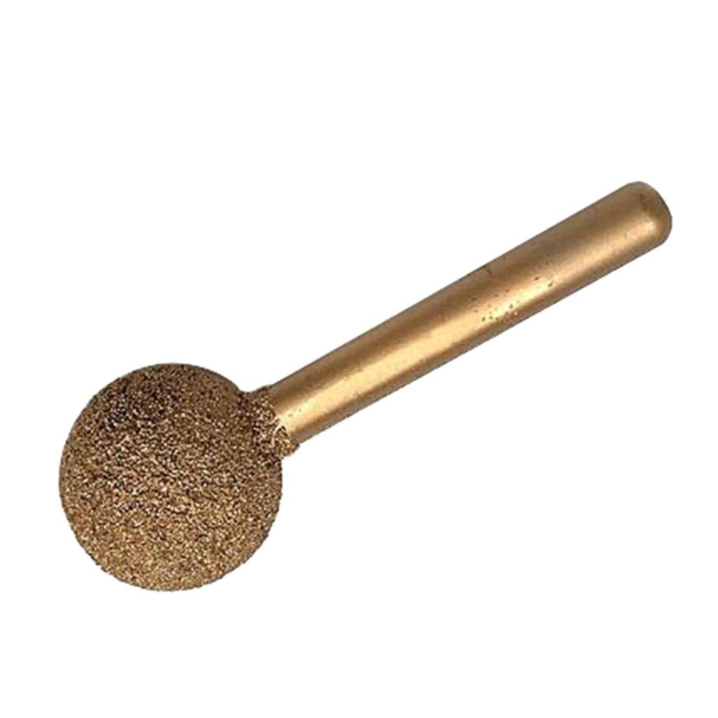 CALANDIS Round Ball Shape Diamond Grinding Head Drill Bits Rotary Tools 14mm 100 Grit