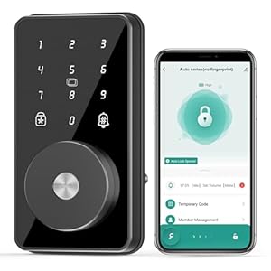 Smart Lock, 4-in-1 Keyless Entry Door Lock for Front Door, Digital Door Lock with Keypad, Bluetooth Smart Deadbolt, App Control