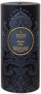 Shearer Candles Amber Noir Scented 6 inch Pillar Candle - Black