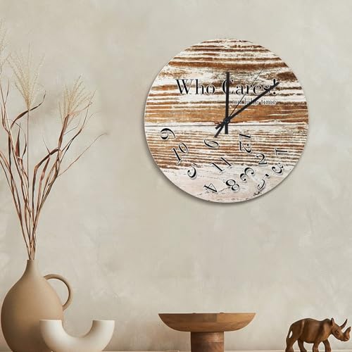 Horloge murale rustique pour salon et cuisine style hawaïen