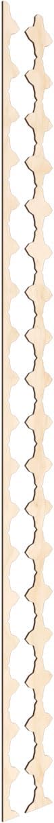 Ekena Millwork 94"H x 1/4"T Pandora Adjustable Wood Decorative Slat Wall Panel Kit, Birch (contains 16 Slats + 1 Straight Edge Starter Slat)