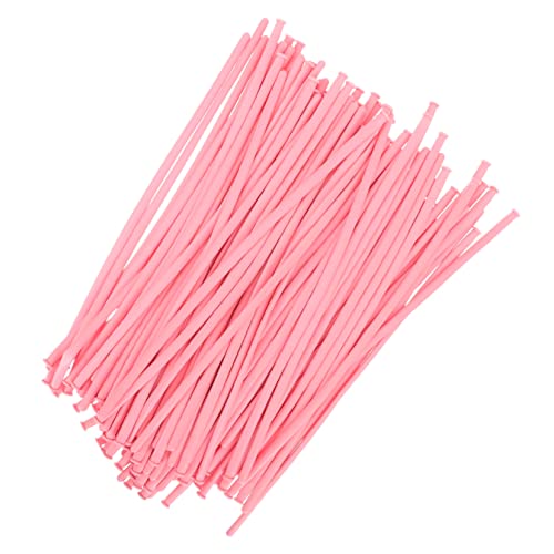 SUPVOX Globos Largos De Látex 260 Piezas Color Rosa Claro Para Modelado Diy Decoración De Fiestas Cumpleaños Bodas San Valentín