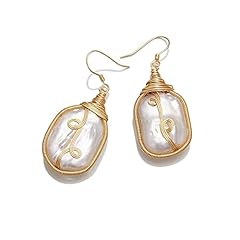 17-Baroque Pearl Fishhook Earrings