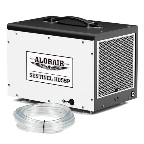 ALORAIR Crawl space Dehumidifiers with Pump and Drain Hose,120 Pints at Saturation, Commercial Dehumidifier for Basement, up to 1,500 sq. ft, Compact, Portable, Auto Defrost, 5 Years Warranty