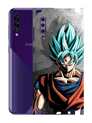 Image of AtOdds - Samsung Galaxy A30s Mobile Back Skin Sticker - Lamination - Rear Screen Guard Protector Film Wrap (Coverage - Back+Camera+Sides) (Design - Goku)
