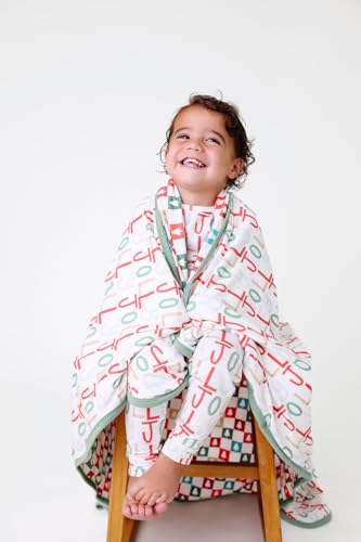 Image of Copper Pearl Jumbo 3-Layer Baby Blanket: Soft Baby Quilts for Boys and Girls | Breathable, Cozy, Toddler Blanket | Baby Quilt for Newborns | 46x46 Premium Polyester /Rayon | Jolly