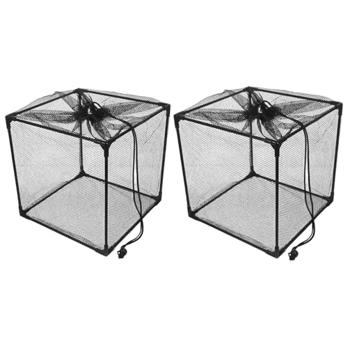 DIYEAH Bolsa Filtro para Bomba de Estanque Exterior 2 Unidades Malla de Nylon Resistente Antiobstrucción Caja Filtro para Pecera y Piscina Protección contra Hojas y Residuos