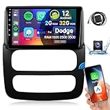 Leadfan Car Stereo Radio for Dodge RAM 1500 2500 3500 2002 2003 2004 2005 with Wireless CarPlay Android Auto, 9'' Touchscreen Radio in-Dash GPS Navigation Bluetooth WiFi SWC MirrorLink Backup Camera