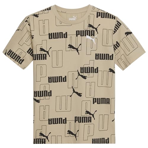 Image of Puma Boys' Short Sleeve Cotton Graphic T-Shirt, Crewneck