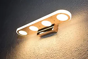 VINART Bathroom Vanity Light 24W Lighting Fixtures Rose Gold Bathroom Bedroom Wall Lighting for Mirror (Rose Gold Mirror Finish) (1) Corded Electric
