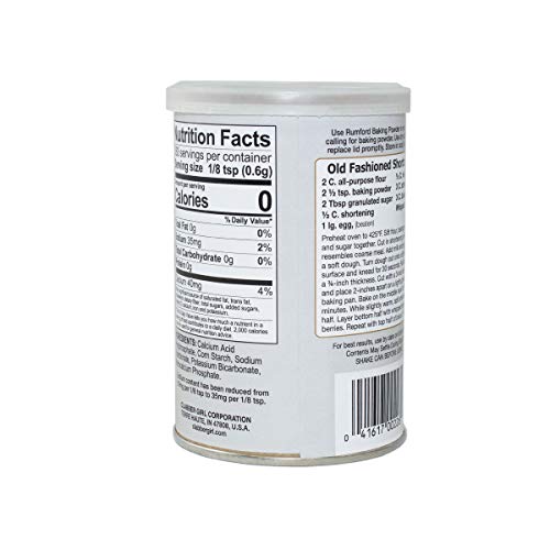 Rumford Reduced Sodium Baking Powder, 8.1 Ounce