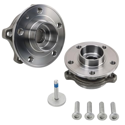 Image of TRQ 2 Piece Wheel Bearing & Hub Assembly Set Compatible with 2019 Volvo S60 2017-2019 S90 V60 2018-2019 V90 V90 Cross Country XC60 2016-2019 XC90