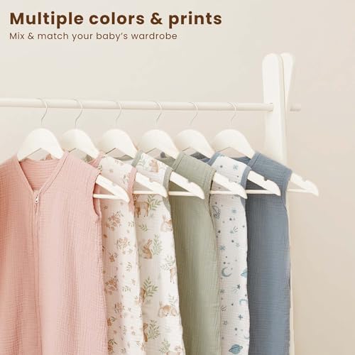 Image of Konssy Muslin Baby Sleep Sack 6-12 Months, 0.8 TOG Baby Wearable Blanket