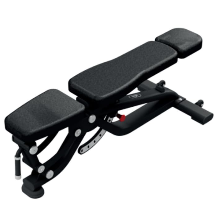 TheCriff Adjustable Commercial Gym U Designed Bench Incline,Decline,Flat with Height Adjust Leg support & ABS Workouts 4x2 Pipe Structure with tyre to move bench easily-image-19