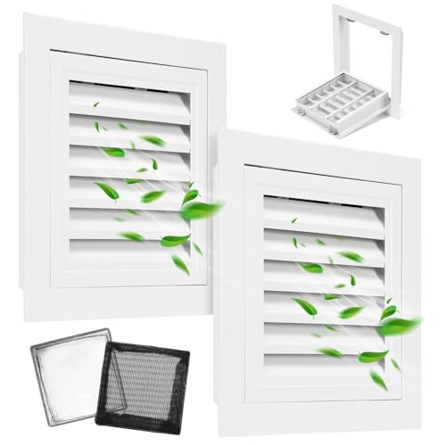 Aukivon Giebel-Entlüftung 30,5x30,5 cm, 2 Stück