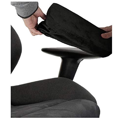 ZIRAKI Arm Rest Pillow, Memory Foam Arm Rest Cushion, Comfy Office Chair Arms Cover for Elbows and Forearms Pressure Relief (Set of 2), Rest Your Hand on a Foam Pad Pillow at Your Office Desk or Home