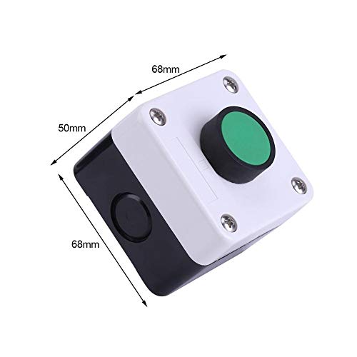 Broco Weatherproof Green Push Button Switch One Button Control Box for ...