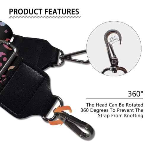 Image of Adjustable Purse Strap Replacement, Wide Shoulder Canvas Bag Strap, Crossbody Handbag Strap