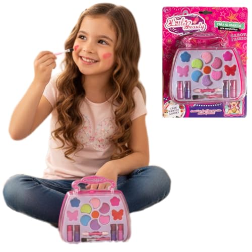Kit de Maquiagem Infantil – Maleta Fashion com Sombras, Brilhos e Batons | Seguro, Colorido e Perfeito para Presentear (Quantidade)