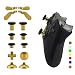 WPS Metal Alloy Bumper Trigger Button Set for XBOX One Elite Controller with Open Tools ( T6 T8 ) - Gold
