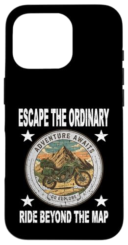 ESCAPE THE ORDINARY RIDE BEYOND MAP ���[�^�[�T�C�N���A�h�x���`���[�B �X�}�z�P�[�X iPhone 16 Pro �p