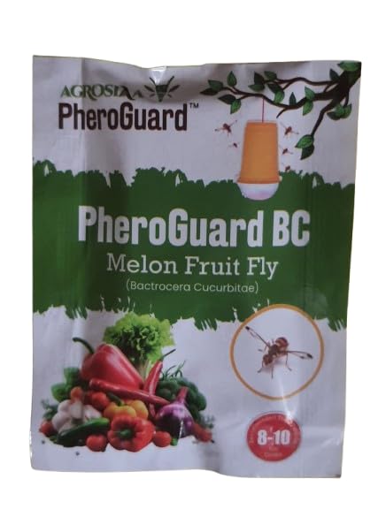 BC Bactrocera Cucurbitae Lure | Melon Fruit Fly Control for Agriculture |Pack of 5 | 40-45 Days Effective Life | Eco-Friendly Pest Solution (Traps Not Included)