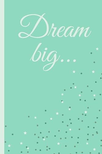 Dream Big Notebook Ruled NotebookNotepad - Lined A5 Star Pattern