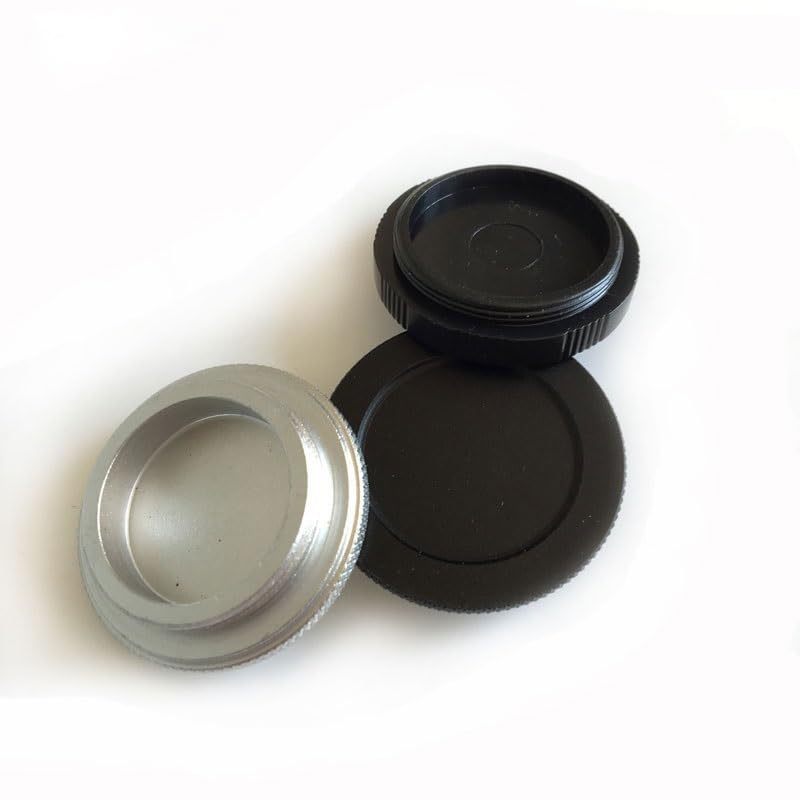 Microscope CS Mount Lens Cover 25.4mm Thread C Mount for CCD Electronic Eyepiece Camera(1PCS Metal Black)