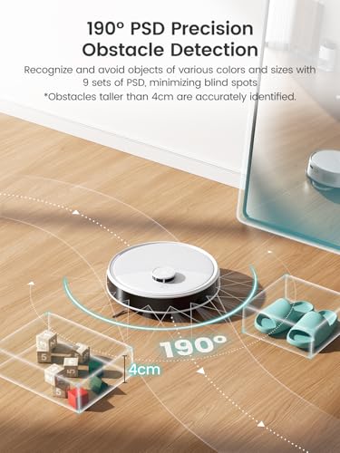 Lefant M3 Robot Vacuum Cleaner with Mop, All-in-One Station with 12,000Pa Suction, Self-Emptying & Auto Mop Wash & Dry, dToF Laser Navigation, APP/Alexa Control, Works on WiFi 2.4G & 5G - Image 6