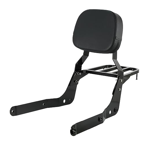 Sissybar Backrest and Luggage Rack for Honda Shadow Aero VT750C 2004-2025 (Black Finished)