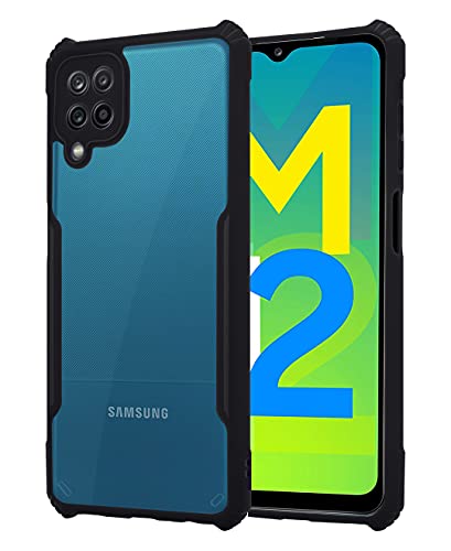 Image of Pikkme Back Cover for Samsung Galaxy M12 /A12 /F12 (TPU, Plastic | Black)