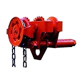 Niedriger Bauhöhe NITCHI GT5 Mechanischer Laufkatze Handfahrwerk 2t / 2000kg - Flanschbreite 66-170mm