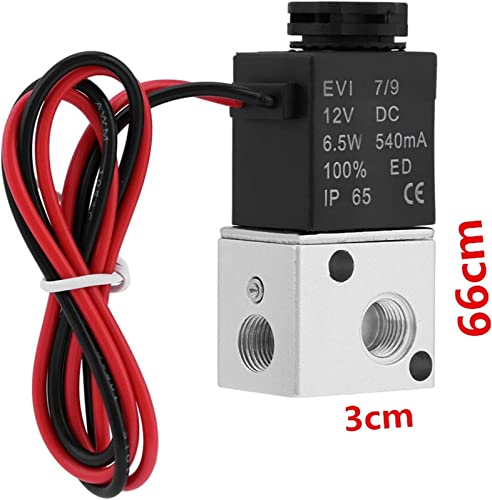 Vanne pneumatique électrique 12V 24V électrovanne 3 voies 2 positions NC