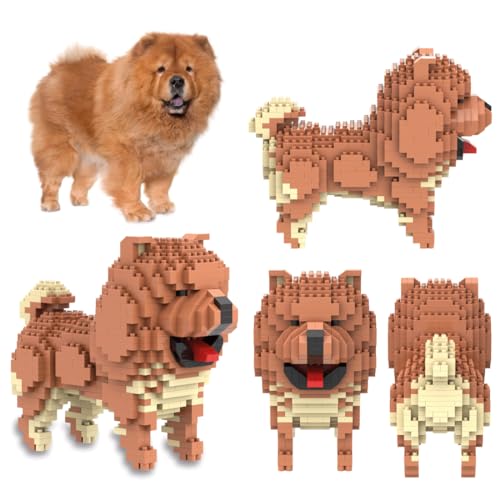 Atomic Building Figure to build with miniature blocks. Chow Chow Dog - Image 4