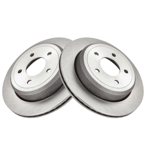Image of TRQ Rear Brake Pad and Rotor Set Ceramic